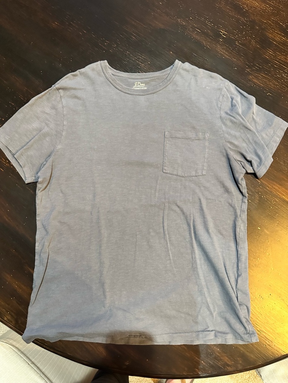 J. Crew Short Sleeve Pocket Tee - Light Blue